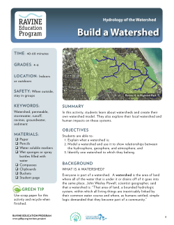 Hydrology of the Watershed - Park District of Highland Park