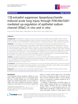 17&beta;-estradiol suppresses lipopolysaccharide