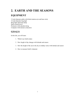 2. earth and the seasons