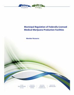 AUMA: Municipal Regulation of Federally Licensed Medical