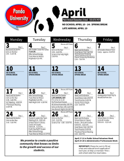 Monthly Calendar - Kent School District