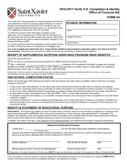 Full name of - Saint Xavier University