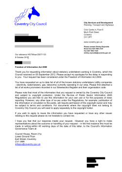 Thank you for requesting information about statutory undertakers