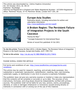 A Broken Region: The Persistent Failure of Integration Projects in