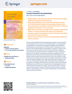 Consumer Demand in the United States