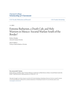 Extreme Barbarism, a Death Cult, and Holy Warriors in Mexico