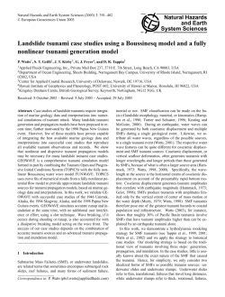Landslide tsunami case studies using a Boussinesq model and a