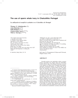 The use of sperm whale ivory in Chalcolithic Portugal