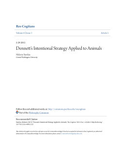Dennett`s Intentional Strategy Applied to Animals
