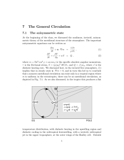 7 The General Circulation