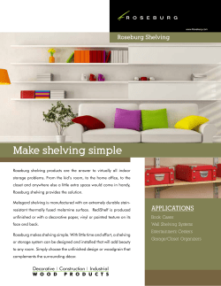 Make shelving simple