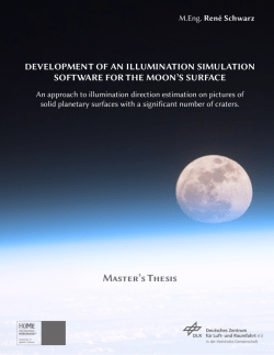 Development of an illumination simulation software for the Moon`s