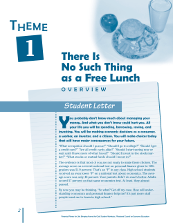 There Is No Such Thing as a Free Lunch