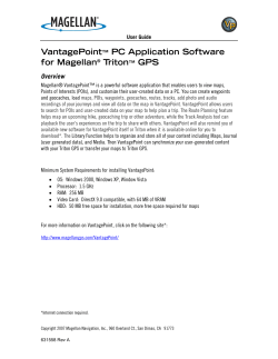 VantagePoint™ PC Application Software for Magellan