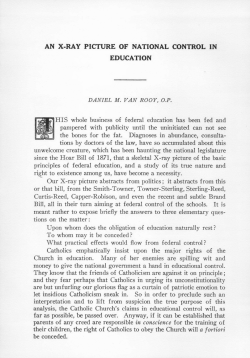 An X-Ray Picture of National Control in Education