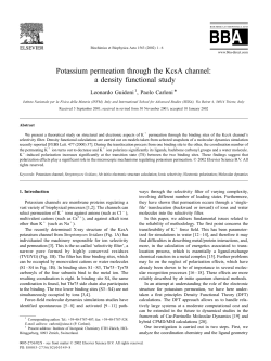 Potassium permeation through the KcsA channel: a density