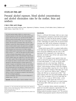Prenatal alcohol exposure, blood alcohol concentrations