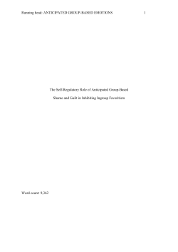 Running head: ANTICIPATED GROUP-BASED EMOTIONS