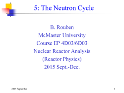 5: The Neutron Cycle