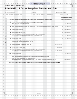 2011 M1LS, Tax on Lump-Sum Distribution