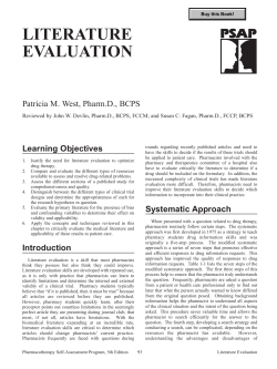 The Science and Practice of Pharmacotherapy II