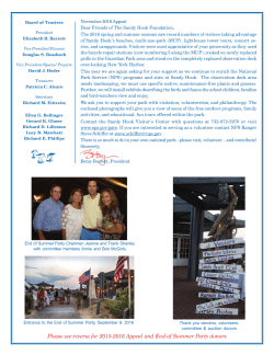 the 2016 Appeal Letter and Donor Listl