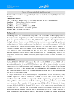 Terms of Reference with Guidance notes - MICs