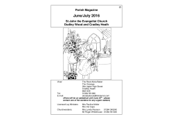 the latest Parish Magaizine - St Johns Church Dudley Wood