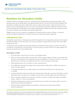 Nutrition for Ulcerative Colitis