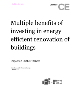 Multiple benefits of investing in energy efficient renovation of buildings