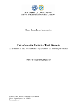 The Information Content of Bank Liquidity