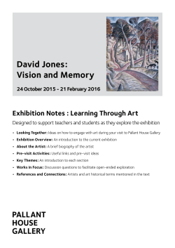 David Jones - Pallant House Gallery