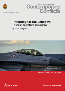 Preparing for the unknown - from an operator`s perspective.indd
