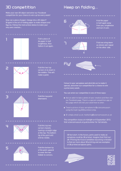 3D competition Keep on folding…