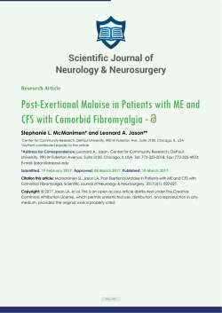 Post-Exertional Malaise in Patients with ME and CFS with Comorbid