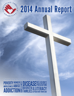 2014 - Christian Service Charities