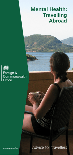 Mental Health: Travelling Abroad