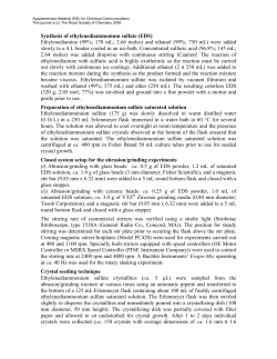 Synthesis of ethylenediammonium sulfate