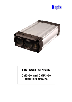 DISTANCE SENSOR CM3-30 and CMP3-30