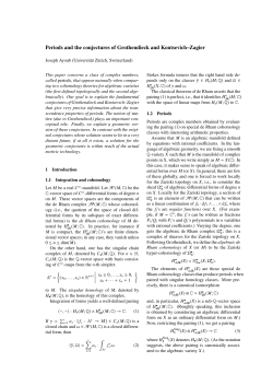 Periods and the conjectures of Grothendieck and Kontsevich