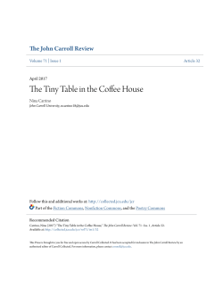 The Tiny Table in the Coffee House - Carroll Collected