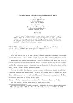 Degrees of Freedom Versus Dimension for Containment Orders