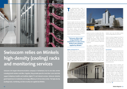 Swisscom relies on Minkels high-density (cooling) racks and