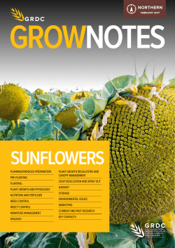7.48 mb GRDC GrowNotes Sunflowers Northern