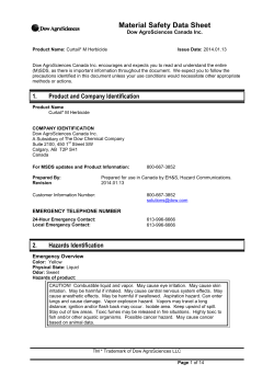 Material Safety Data Sheet