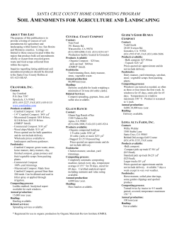 soil amendments for agriculture and landscaping