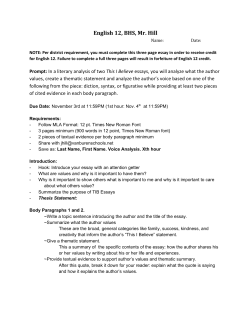 assignment page - Van Buren Public Schools