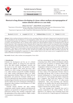 Shortcut to long-distance developing of a tissue culture medium