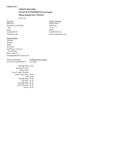 school test 1 School Colors:blue LEAGUE/CONFERENCE