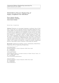 Model-Driven Reverse Engineering of Legacy Graphical